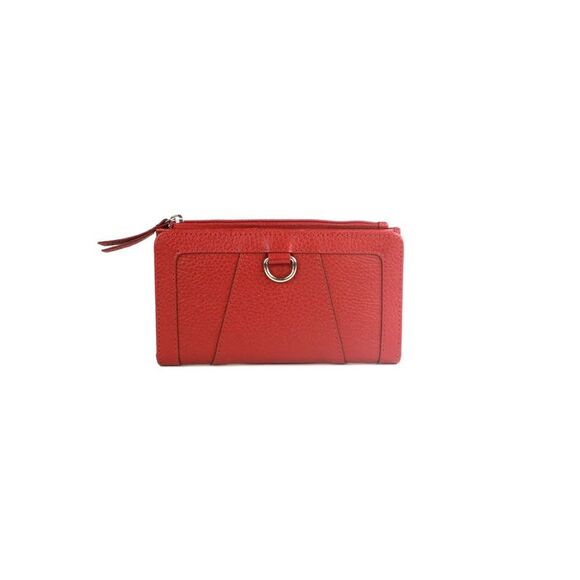 Eastern Counties Leather Davina Leather D-Ring Coin Purse / Red